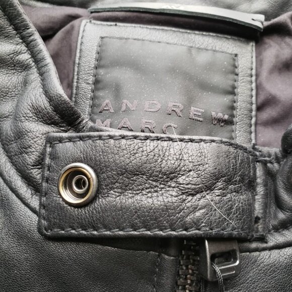 Andrew Marc sleek leather jacket - Picture 5 of 5